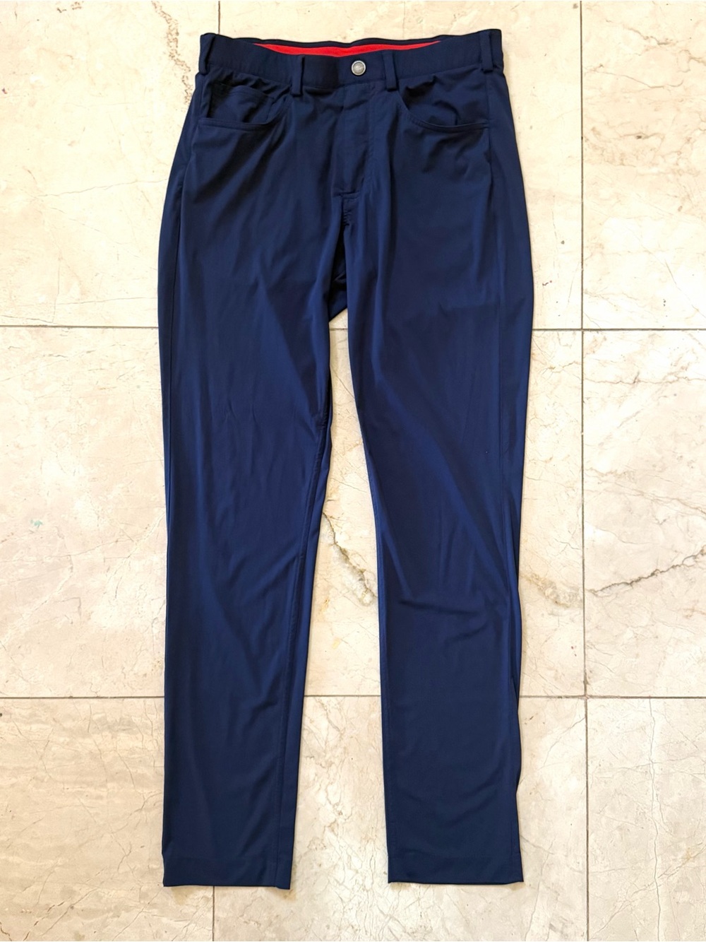 Redvanly Size S Kent Pull-On Golf Pants Men's Performance Trouser - Navy Blue